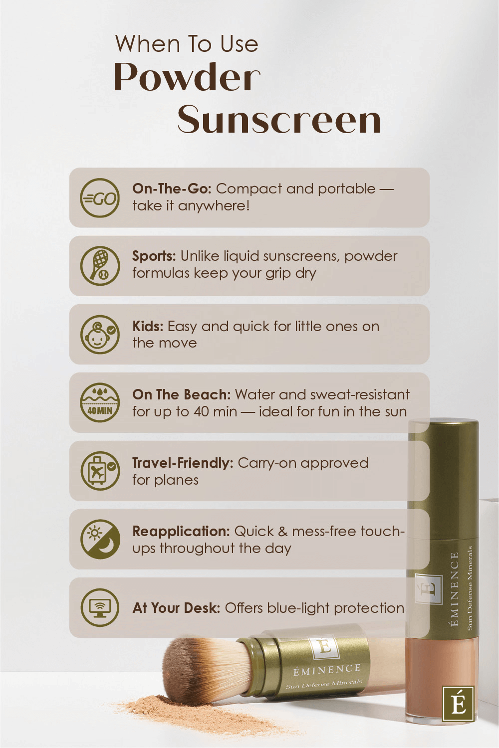 when to use powder sunscreen