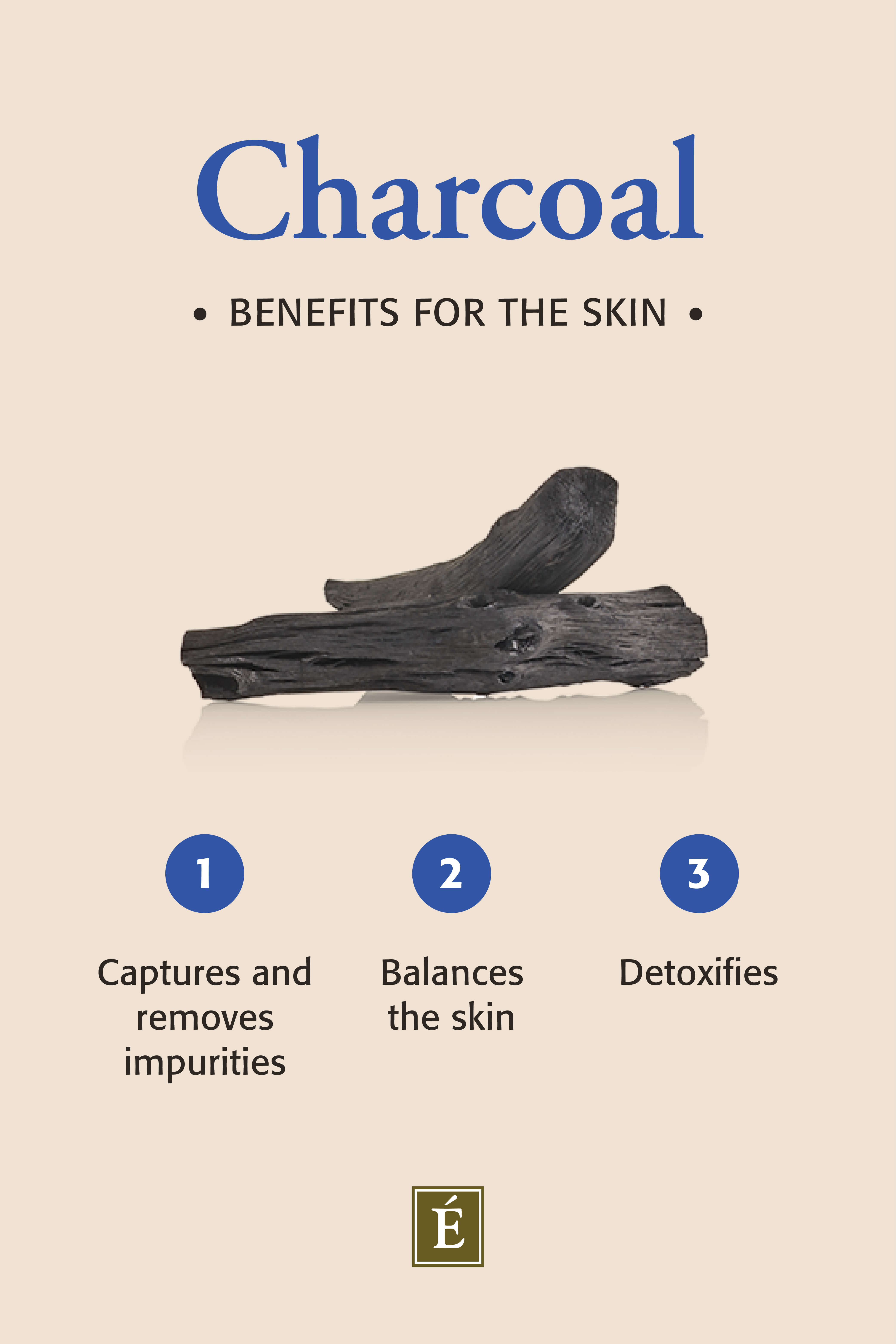 Charcoal: Benefits Of The Skin infographic