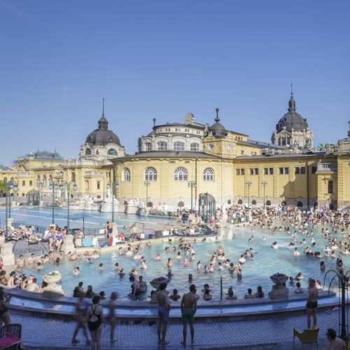 Szechenyi Baths in Budapest, Hungary