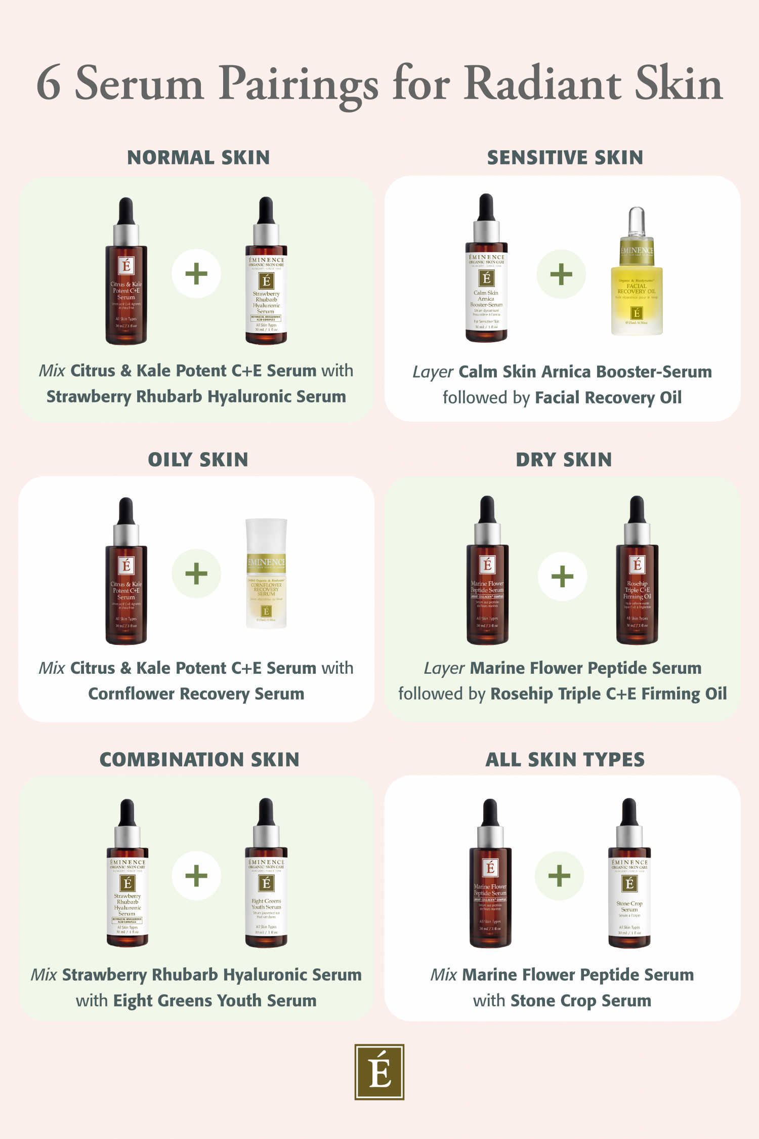 Infographic: 6 Serum Pairings For Radiant Skin