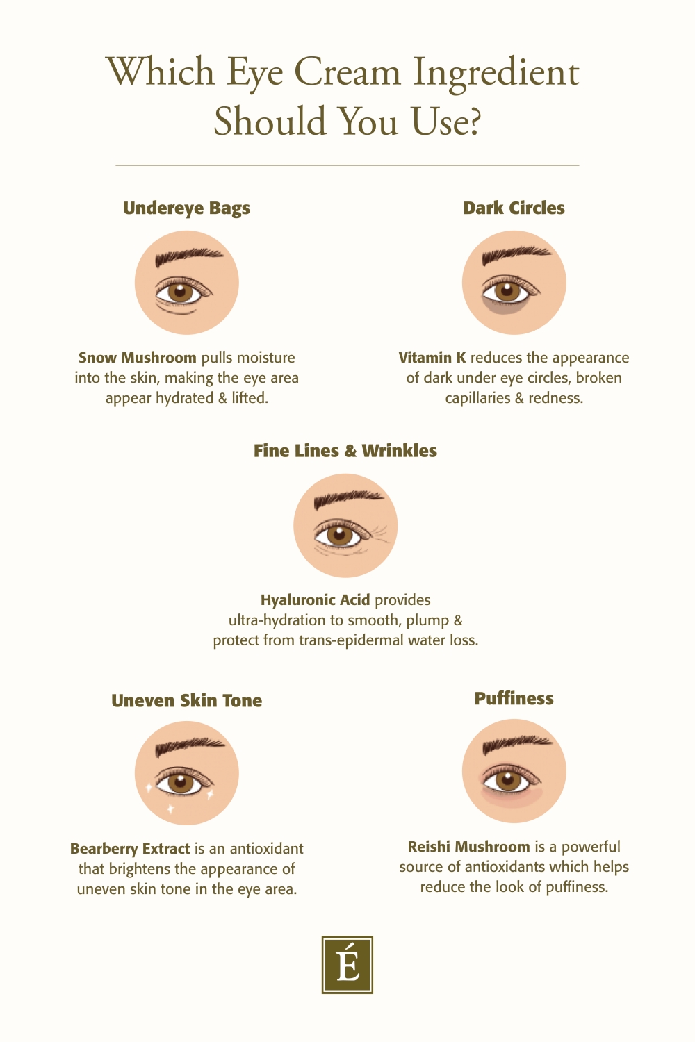 Which Eye Cream Ingredient Should You Use? infographic