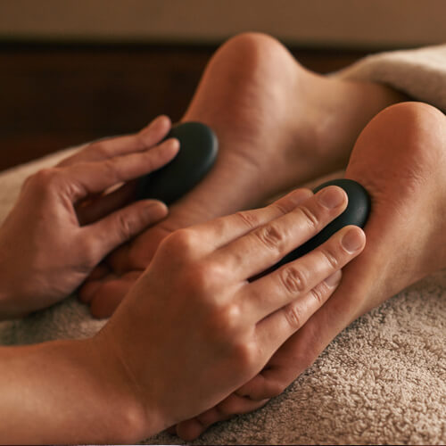 Hot stone massage