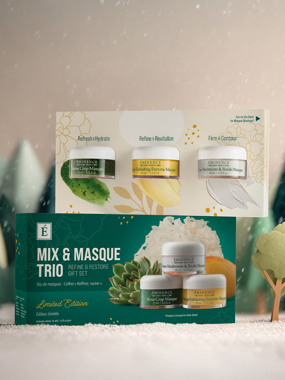 Eminence Organics Mix and Masque Trio: Refine & Restore Gift Set Eminence Organics Mix and Masque Trio: Refine & Restore Gift Set